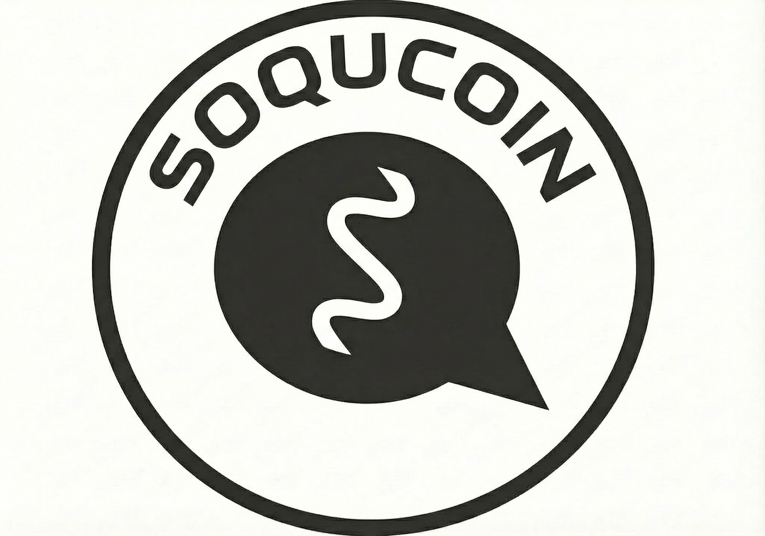Soqucoin Monochrome Coin Design